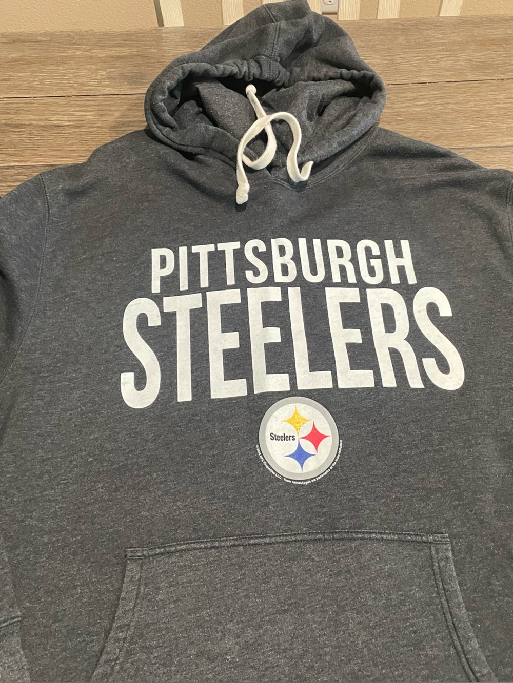 Team Apparel Pittsburgh Steelers Dark Gray Turtleneck Sweatshirt